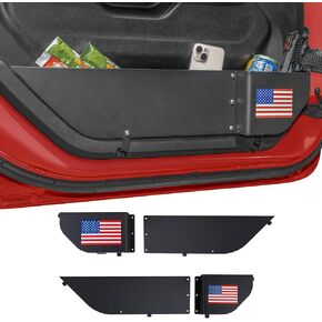 2 Pack Metal Front Door Storage Pockets Compatible with Jeep Wrangler JL JLU 4XE 2018-2025 & Gladiator JT 2020-2025 Interior Accessories Door Insert Organizer Box in Saudi Arabia
