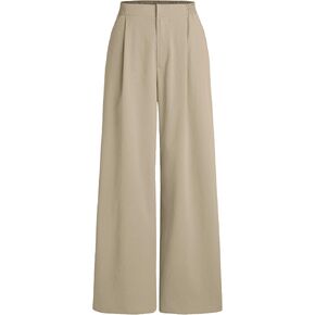 CIDER High Waist Solid Pleated Wide Leg Trousers in Saudi Arabia