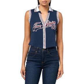 True Religion Women's Sporty Terry Polo Top in Saudi Arabia