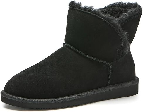 Mosey Short Boots For Women | Water Resistant Suede Boots For Women| Genuine Wool Lined Furry Boots | Winter Boots in Kuwait