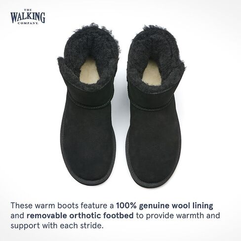 Mosey Short Boots For Women | Water Resistant Suede Boots For Women| Genuine Wool Lined Furry Boots | Winter Boots in Kuwait