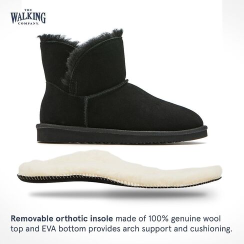 Mosey Short Boots For Women | Water Resistant Suede Boots For Women| Genuine Wool Lined Furry Boots | Winter Boots in Kuwait