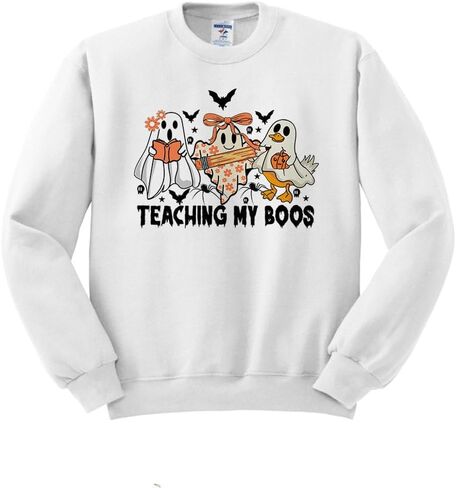 TeesAndTankYou Ghost Teaching My Boos Sweatshirt Unisex in Saudi Arabia