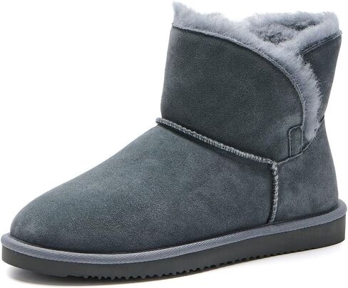 Mosey Short Boots For Women | Water Resistant Suede Boots For Women| Genuine Wool Lined Furry Boots | Winter Boots in Saudi Arabia