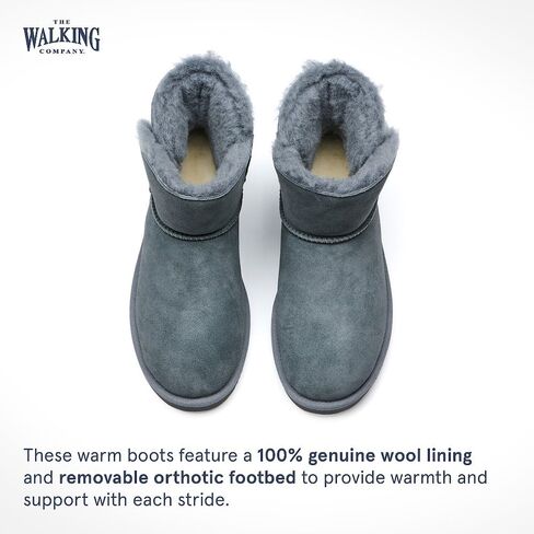 Mosey Short Boots For Women | Water Resistant Suede Boots For Women| Genuine Wool Lined Furry Boots | Winter Boots in Saudi Arabia