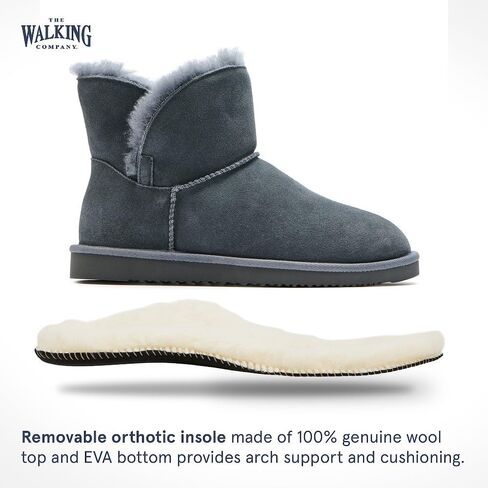 Mosey Short Boots For Women | Water Resistant Suede Boots For Women| Genuine Wool Lined Furry Boots | Winter Boots in Saudi Arabia