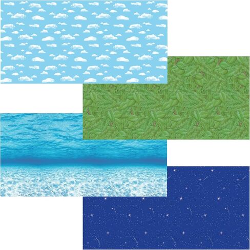 Fadeless Bulletin Board Paper, Fade-Resistant Paper for Classroom Decor, 48" x 12’, Primary Assortment, 4 Rolls in Kuwait