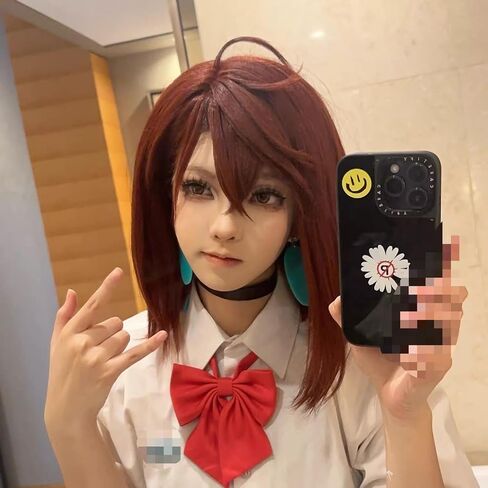 مجموعة Ayase Cosplay Set أقراط Ayase قلادة ربطة عنق حمراء لحفلات الهالوين إكسسوارات تنكرية للنساء البالغات in Saudi Arabia