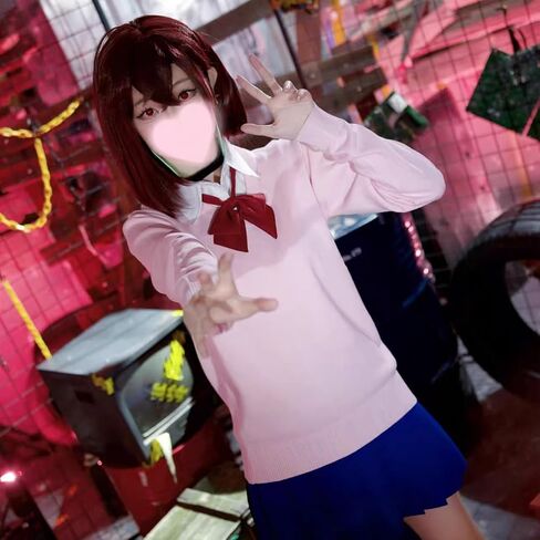 مجموعة Ayase Cosplay Set أقراط Ayase قلادة ربطة عنق حمراء لحفلات الهالوين إكسسوارات تنكرية للنساء البالغات in Saudi Arabia