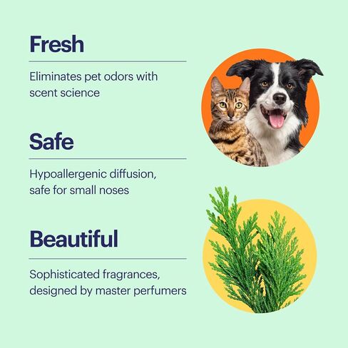 AERA True Loves Green Gardens - Deodorizing Home Fragrance Scent Refill for Pet Odor - Notes of Mint, Basil & Dewy Moss - 12.5mL - for Use with Diffuser (Sold Separately) in Saudi Arabia