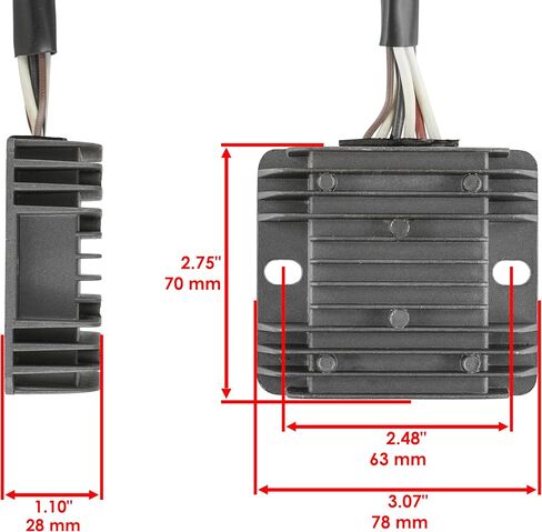 Caltric Regulator Rectifier Compatible with Yamaha Kodiak 400 Yfm400F Yfm-400F 4Wd 400F 1993-1995 in Saudi Arabia