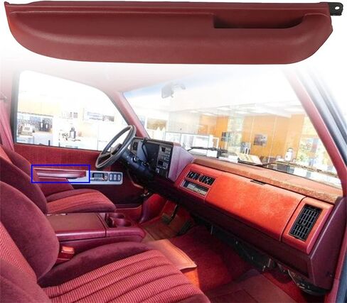 munirater Front Driver Side Door Armrest (Red) Replacement for 1990-1994 Truck SUV 15691217 in Saudi Arabia