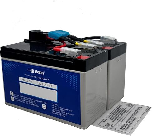بطارية RBC124 بديلة 24 فولت 9 أمبير في الساعة لـ APC UPS BR1300G، BR1500G، BX1500G، BX1500M، & SMC1000-2UC in Kuwait