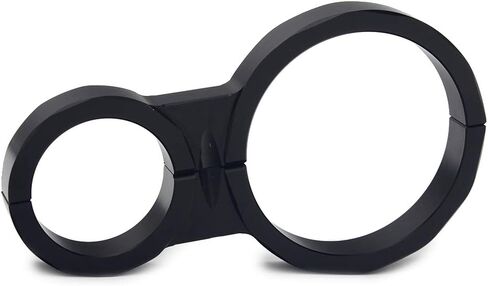1 3/4" x 2 1/2" Aluminum Shock Reservoir Mounting Clamps, Set of 4, Black in Saudi Arabia