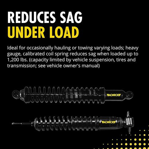 Monroe Load Adjusting 58552 Suspension Shock Absorber and Coil Spring Assembly Pack of 2 for Chevrolet K10 in Saudi Arabia