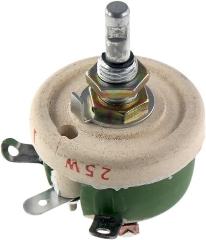 1pc 25W BC1 high Power Rheostat Rotary Variable Wire Wound Disc Shape Adjustable Resistor Sliding 1R 2R 3R 5R 10R(30R) in Saudi Arabia