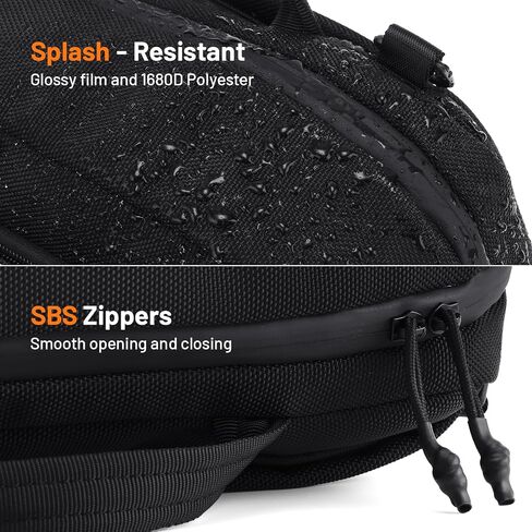 4L Reflective Crossbody Bag Sling Backpack for Motorcycle Men and Women Water-resistant 1680D Oxford Fabric Sling Bag Lightweight in Saudi Arabia