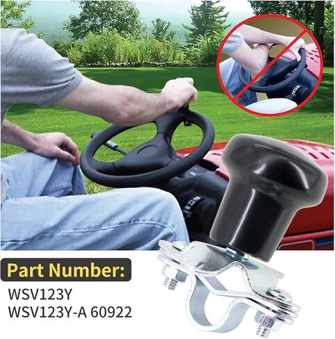 Dokili Steering Wheel Spinner Knob WSV123Y 60922 5A6YL Compatible with John Deere Tractors Case IH Backhoe Cub Cadet Mower and Many More Cars Trucks Boats Lawn Mowers,Yellow in Kuwait