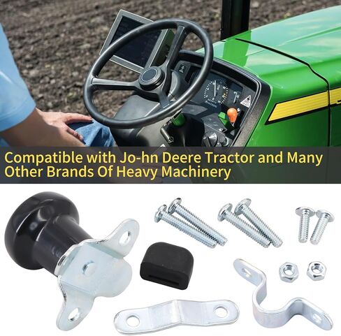 Dokili Steering Wheel Spinner Knob WSV123Y 60922 5A6YL Compatible with John Deere Tractors Case IH Backhoe Cub Cadet Mower and Many More Cars Trucks Boats Lawn Mowers,Yellow in Kuwait