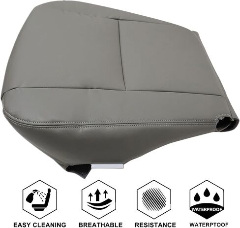 NLQR Front Driver Bottom Replacement Seat Cover Tan Microfiber Leather Compatible with Toyota Tundra Limited, SR5, Based 2005 2006 in Saudi Arabia