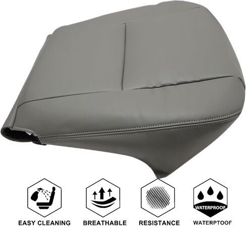 NLQR Front Driver Bottom Replacement Seat Cover Tan Microfiber Leather Compatible with Toyota Tundra Limited, SR5, Based 2005 2006 in Saudi Arabia