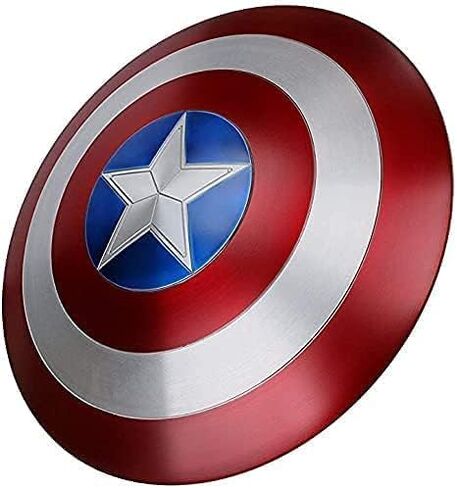 Captain Round America Shield Metal Replica Medieval Armor America Shield with Grip Mild Steel Captain Shield Halloween Shield in Saudi Arabia