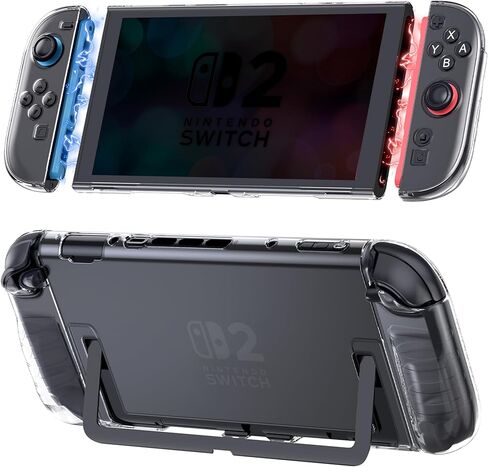 حافظة TIKOdirect شفافة لجهاز Switch Lite، غطاء شفاف متين بأحدث تصميم ممتص للصدمات ومضاد للخدش، غطاء جلدي نحيف Switch Lite، شفاف in Kuwait