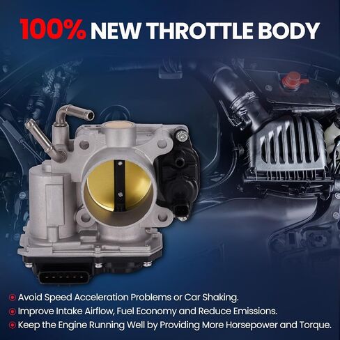 MOCA S20237 Fuel Injection Throttle Body with TPS Sensor Fit 2009-2010 for Honda Civic 1.8L Engine Code: R18A1 & 2006-2008 for Honda Civic 1.8L & 2011 for Honda Civic L4 1.8L Gas in Saudi Arabia