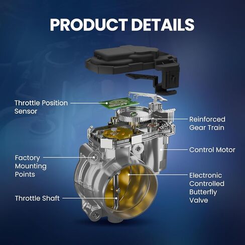 MOCA S20237 Fuel Injection Throttle Body with TPS Sensor Fit 2009-2010 for Honda Civic 1.8L Engine Code: R18A1 & 2006-2008 for Honda Civic 1.8L & 2011 for Honda Civic L4 1.8L Gas in Saudi Arabia