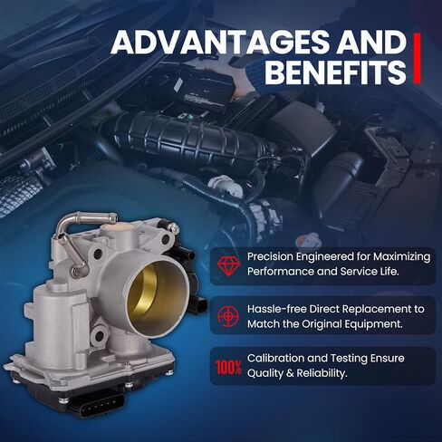 MOCA S20237 Fuel Injection Throttle Body with TPS Sensor Fit 2009-2010 for Honda Civic 1.8L Engine Code: R18A1 & 2006-2008 for Honda Civic 1.8L & 2011 for Honda Civic L4 1.8L Gas in Saudi Arabia