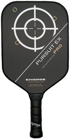 Engage Pursuit Pro EX 6.0 Pickleball Paddle – Widebody Shape, Raw T700 Toray Carbon Fiber Face, 16mm Control Pro “Black" Core, Vortex Barrier Edge Technology Limits Vibration in Saudi Arabia