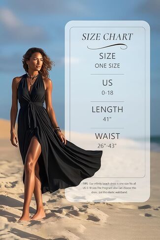 Infintiy Beach Cover Up Dress: 24 in 1 Wrap Casual Summer Vacation Maxi Long Sundress - Versatile Sexy Travel Pool Cruise in Kuwait