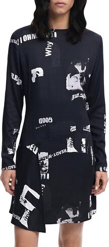 Desigual Women's Woman Woven Dress Long Sleeve in Saudi Arabia