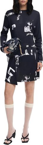 Desigual Women's Woman Woven Dress Long Sleeve in Saudi Arabia