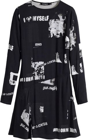 Desigual Women's Woman Woven Dress Long Sleeve in Saudi Arabia