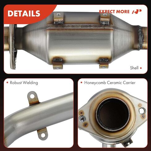 A-Premium Right Catalytic Converter Kit Direct-Fit Compatible with Nissan Juke 2011-2017 1.6L, AWD, E.P.A. Compliant in Saudi Arabia
