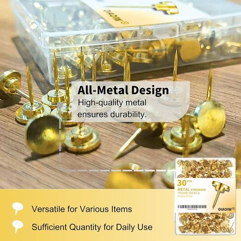 30 PCS Metal Black Push Pins for Wall Clear Thumb Tacks for Walls Flat thumbtacks Push pin for Bulletin Board Shadow Box Display Thumbtack for Cork Board in Kuwait