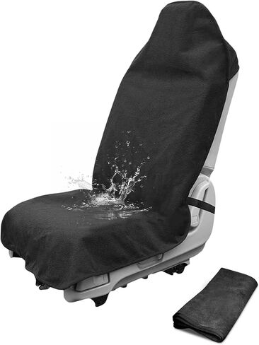 Car Seat Towel Covers Seats Protector Sweat Towel Car Seat Cover After Gym Waterproof Non-Slip Car Towel Seat Covers for Front Seats Universal Washable Seat Towel Cover for Jeep,Truck,SUV Clearance in Kuwait