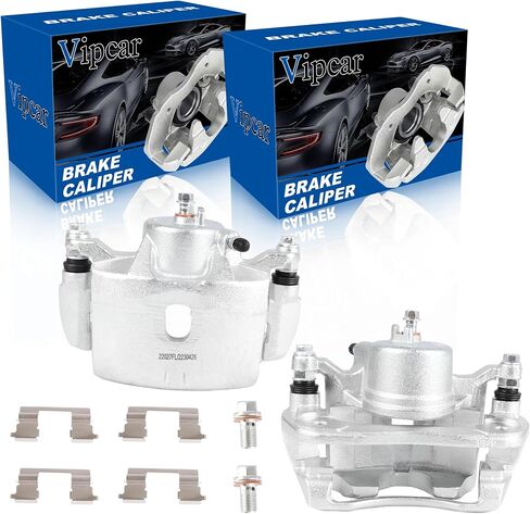 Front Left & Right Disc Brake Calipers with Bracket – Compatible with Acura ILX 2013–2015, Honda Accord 2003–2017, Civic 2013–2021, CR-Z 2016, Fit 2013–2014 – Replaces 19B2660&19B2661–2-PC Set in Saudi Arabia