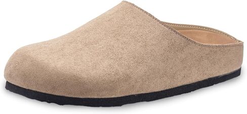 Suede Boston Clogs for Women and Men with Arch Support Potato Mules Shoes, Soft Cork Footbed Slip on Comfort Home Sandals Slippers in Kuwait