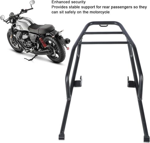 AQXREIGHT Motorcycle Rear Luggage Rack 18mm Iron Tube Support Extra Storage Replacement for Moto Guzzi V7 Stone Special Custom 2021 to 2024 Tour Pack Mount Motorcycle Luggage Rack in Saudi Arabia