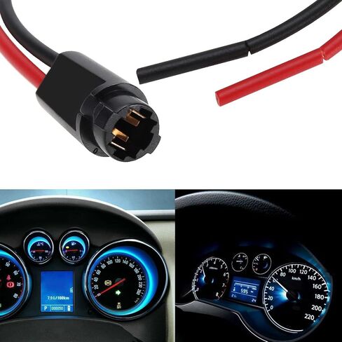 The Lord of the Tools 6Pcs T5 Wired LED Light Bulb Socket Holder Light Bulb Socket Lamp Extension Holder Accessories for Cars Bikes Trucks Trailers DC 12V 11cm in Saudi Arabia