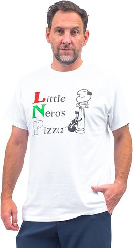 Little Neros Pizza from Alone Christmas Movie White T-Shirt Tee in Saudi Arabia