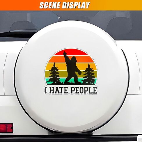 ملصق سيارة I Hate People مقاس 5 بوصات، ملصقات ممتصة للصدمات مضحكة، ملصق ساخر ساخر، ملصقات من الفينيل المقاوم للماء، يناسب السيارة، الخوذة، الكمبيوتر المحمول، زجاجة المياه، النافذة، الشاحنة، لوح التزلج (قطعتان) in Kuwait