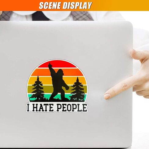ملصق سيارة I Hate People مقاس 5 بوصات، ملصقات ممتصة للصدمات مضحكة، ملصق ساخر ساخر، ملصقات من الفينيل المقاوم للماء، يناسب السيارة، الخوذة، الكمبيوتر المحمول، زجاجة المياه، النافذة، الشاحنة، لوح التزلج (قطعتان) in Kuwait