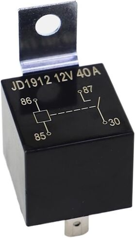 JD1912 12V 40A 4 Pin Relay متوافق مع المصابيح المساعدة سلك إضاءة الضباب للدراجات النارية (اللون: 3 قطع) in Saudi Arabia
