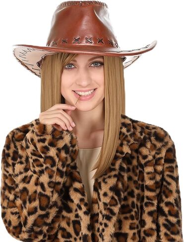 Mepase 3 Pcs Women Halloween Cosplay Costume Include Strawberry Blonde Middle-length 16 Inch Wigs Faux Fur Jackets White Handheld Prop Accessory for Halloween in Saudi Arabia