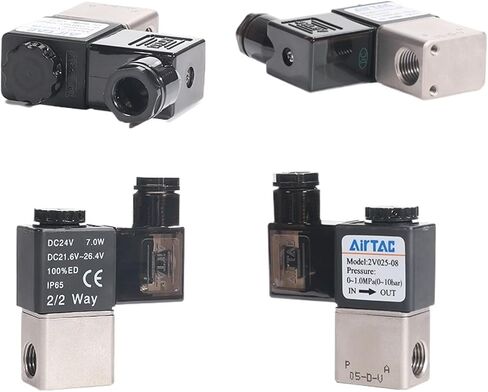 1 قطعة 2V02506/08 AC220V/DC24V صمام الملف اللولبي السائل 2V025 صمام الملف اللولبي المتكامل (2V02506A-AC220V) in Saudi Arabia