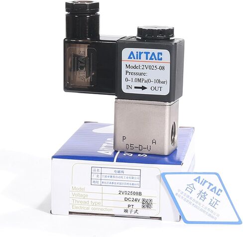 1 قطعة 2V02506/08 AC220V/DC24V صمام الملف اللولبي السائل 2V025 صمام الملف اللولبي المتكامل (2V02506A-AC220V) in Saudi Arabia