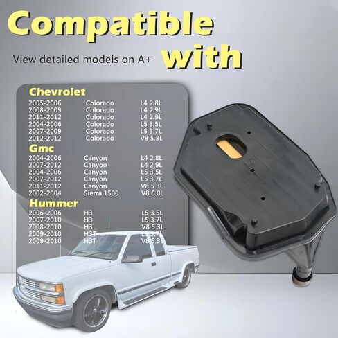 TH700-R4 4L60 4L60E 4L65E 4L70E مجموعات فلتر ناقل الحركة الأوتوماتيكي للسيارات حشية وعاء الزيت مناسبة لشفروليه لسيارة Gmc Colorado Canyon H3T H3 I-350 I-370 Sierra 1500 02-12# 24225323 in Kuwait